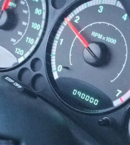 Odometer in a Car! 90,000 miles!